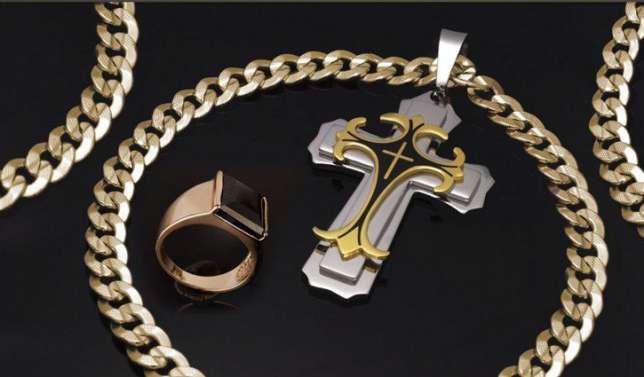Комплект Доминик «Dominik»(цепь,крест,браслет,перстень) 4 предмета - фото 4 - id-p225502659