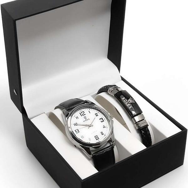 Мужской подарочный набор 2 в 1 ( часы + браслет) - фото 4 - id-p225503555
