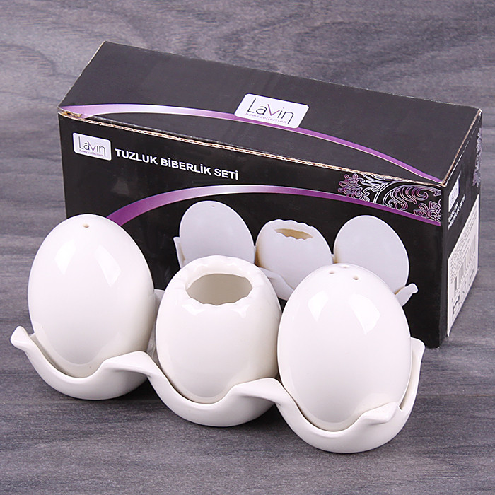 Набор банкок для специй "Яйцо" из керамики - фото 4 - id-p225500053