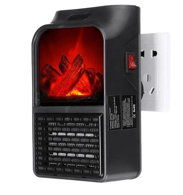 Мини обогреватель "Камин" Flame Heater (Handy Heater) с пультом управления, 1 000 Вт - фото 8 - id-p225502683