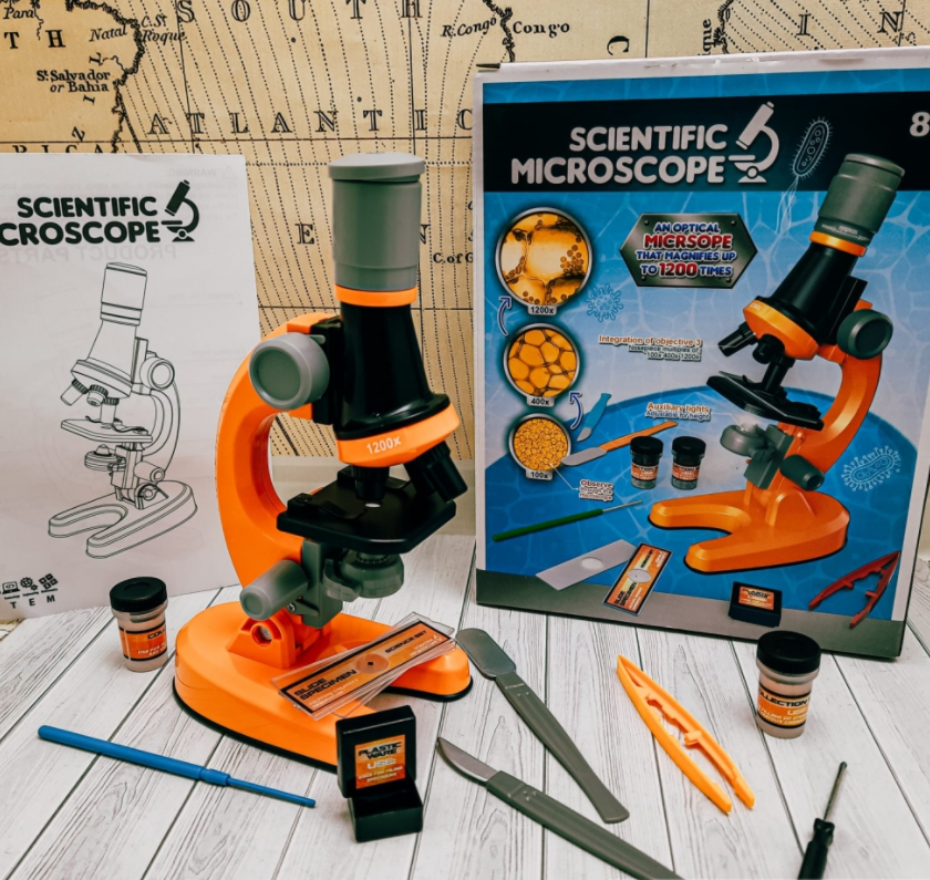 Детский набор "Юный биолог" Микроскоп Scientific Microscope с приборами для опыта - фото 10 - id-p225502719