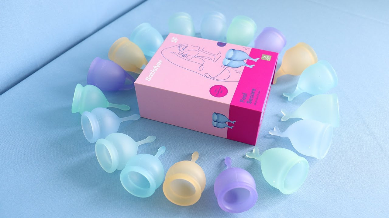 Набор Менструальных чаш Satisfyer Feel Secure, 2 шт.,цвет прозрачный Немецкое качество! - фото 4 - id-p225500110
