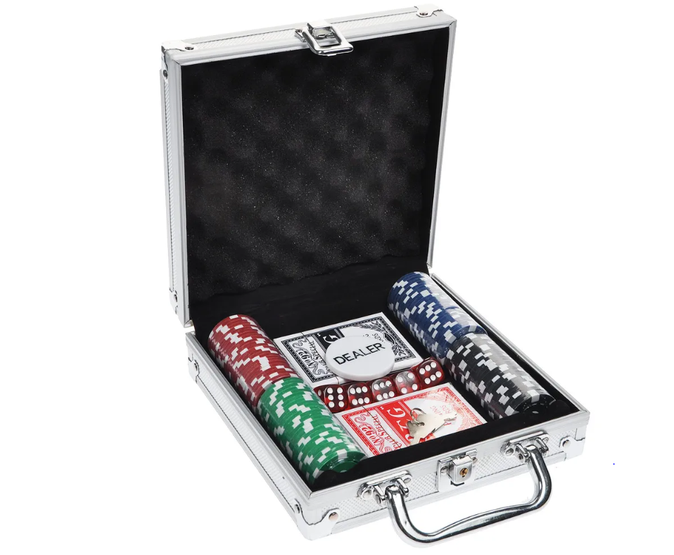 Настольная игра "покер" в чемодане - фото 1 - id-p225503633