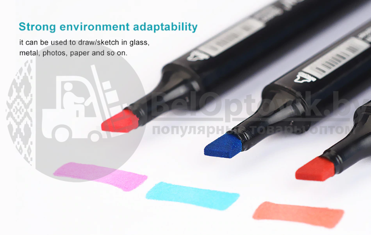 Маркеры для скетчинга Touch NEW двухсторонние 48 цветов - фото 3 - id-p225500137
