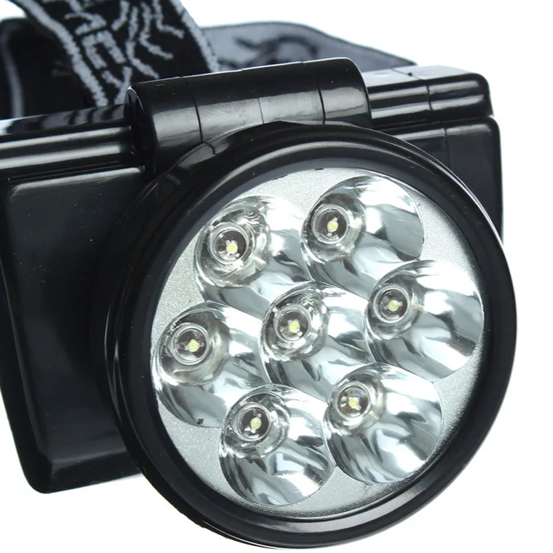 Налобный фонарь Чингисхан, аккумуляторный, 7 LED - фото 2 - id-p225504587