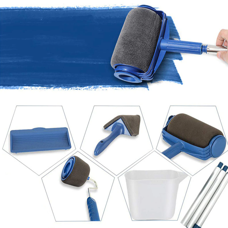 Набор малярных валиков для покраски 5 в 1 с резервуаром для краски Paint Roller - фото 2 - id-p225504615