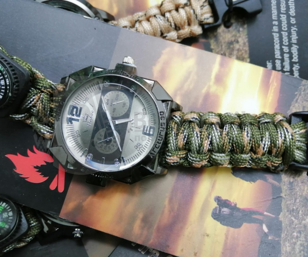 Тактические часы с браслетом из паракорда XINHAO - фото 10 - id-p225504648