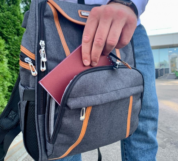 Спортивный стильный рюкзак OMASKA с USB / термо / непромокаемым отделением - фото 9 - id-p225502810