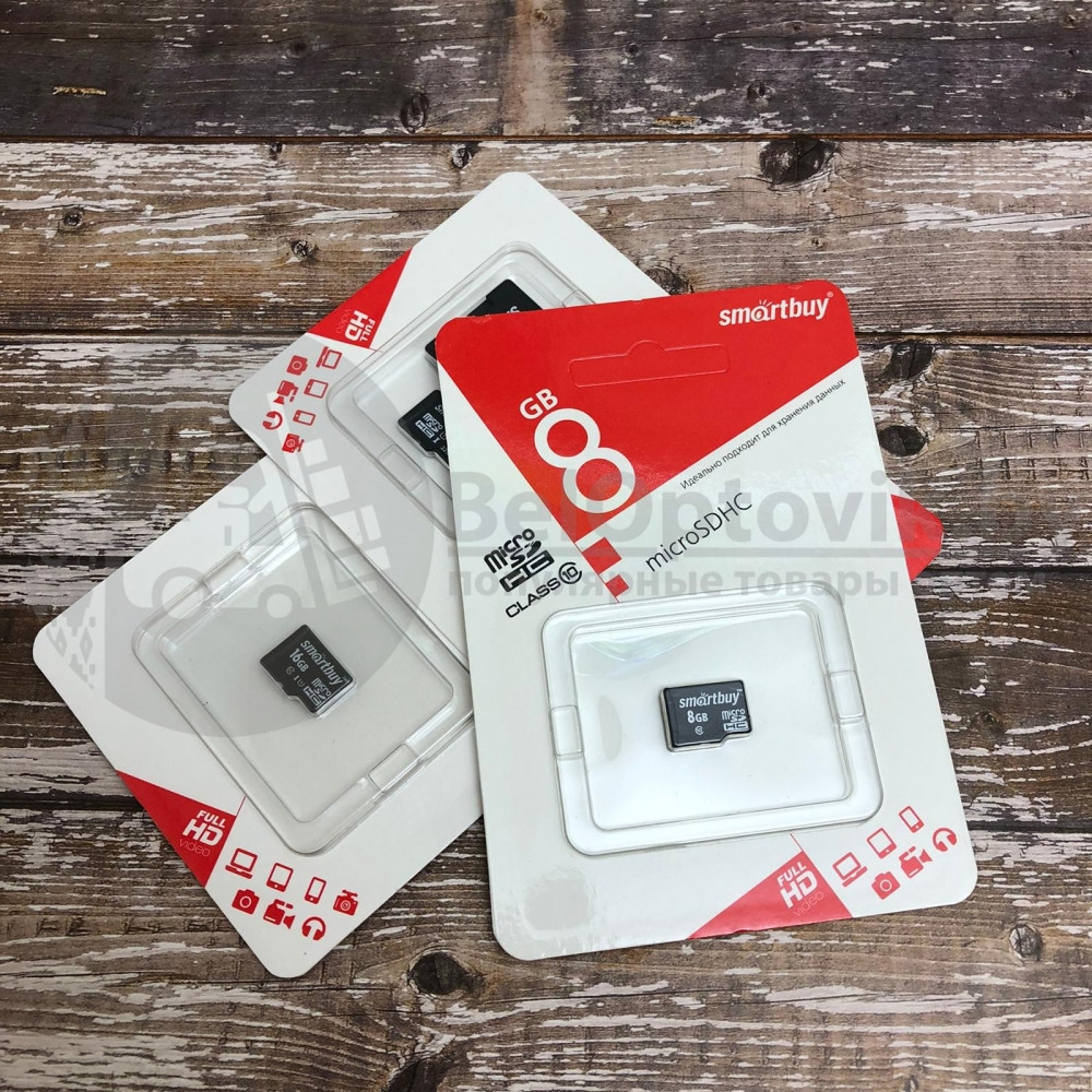 Карта памяти 8GB Smartbuy micro SDНC 10 класс - фото 3 - id-p225500224