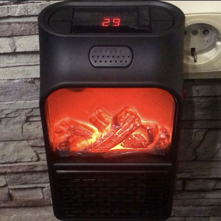 Мини обогреватель "Огонь" Flame Heater (Handy Heater) с пультом управления, 1 000 Вт - фото 8 - id-p225500226