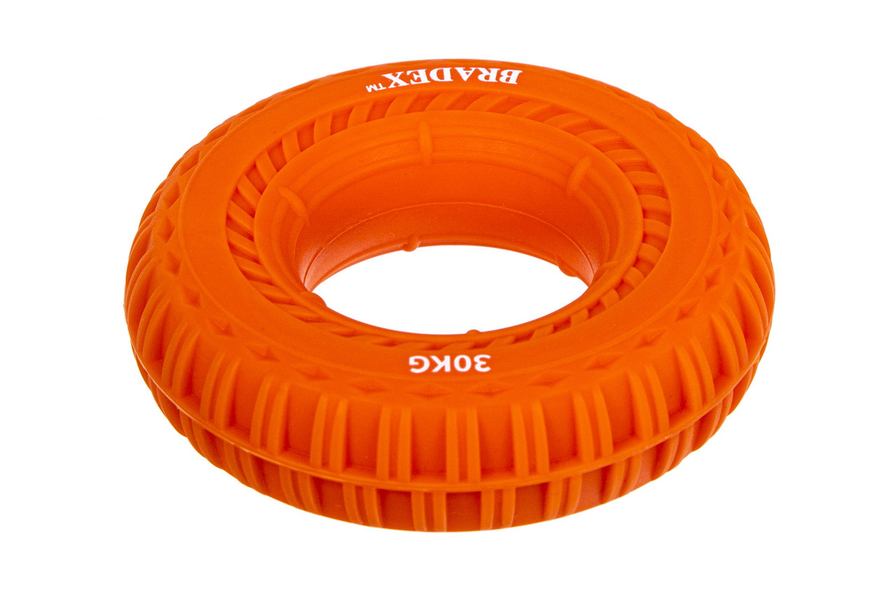 Кистевой эспандер 30 кг, круглый с протектором, оранжевый - фото 2 - id-p225500245