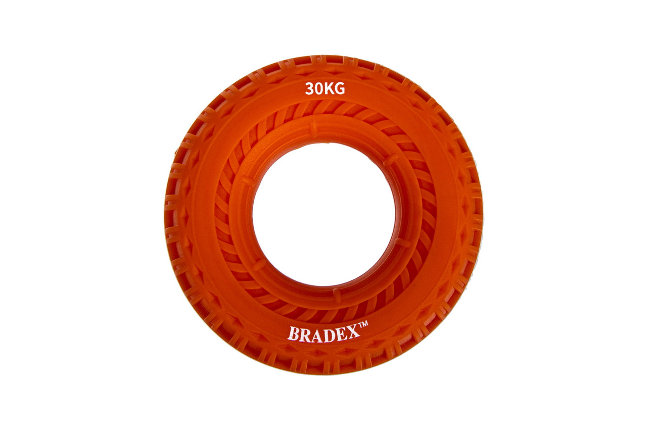 Кистевой эспандер 30 кг, круглый с протектором, оранжевый - фото 3 - id-p225500245