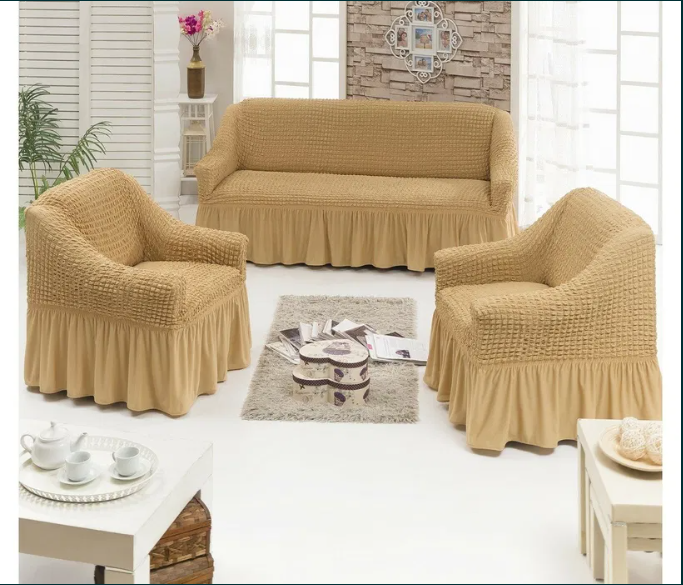Чехол для мягкой мебели 3-х и 2-хместный диван + 2 кресла.Супер-цена! - фото 6 - id-p225504698