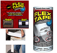 Изолента Супер Фикс водонепроницаемая, суперклейкая (широкая) Flex Tape Флекс тайп XL 18.00 * 100 см, Черная