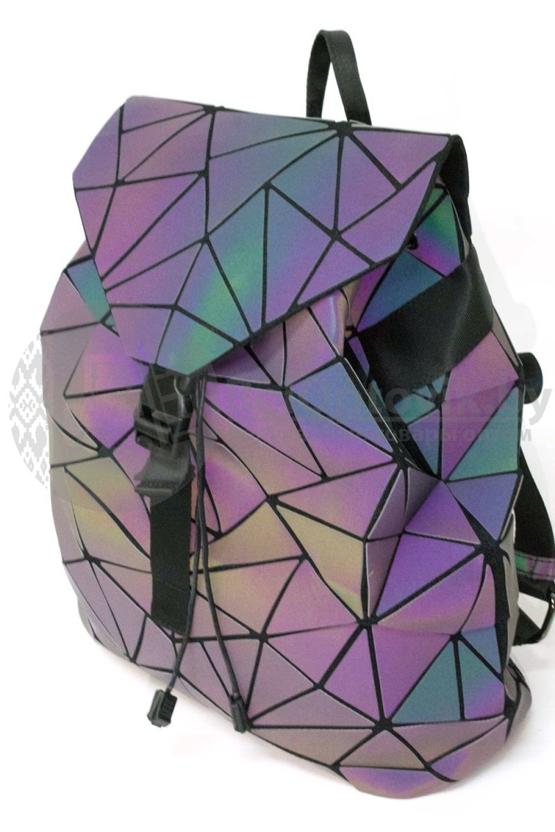 Светоотражающий светящийся неоновый рюкзак-сумка Хамелеон - фото 5 - id-p225499193