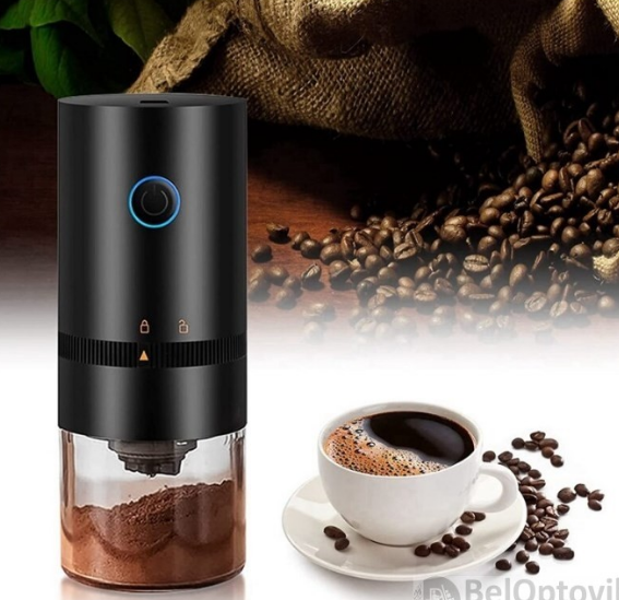 Кофемолка портативная Electric Coffee Grinder для дома и путешествий, USB - фото 2 - id-p225502894