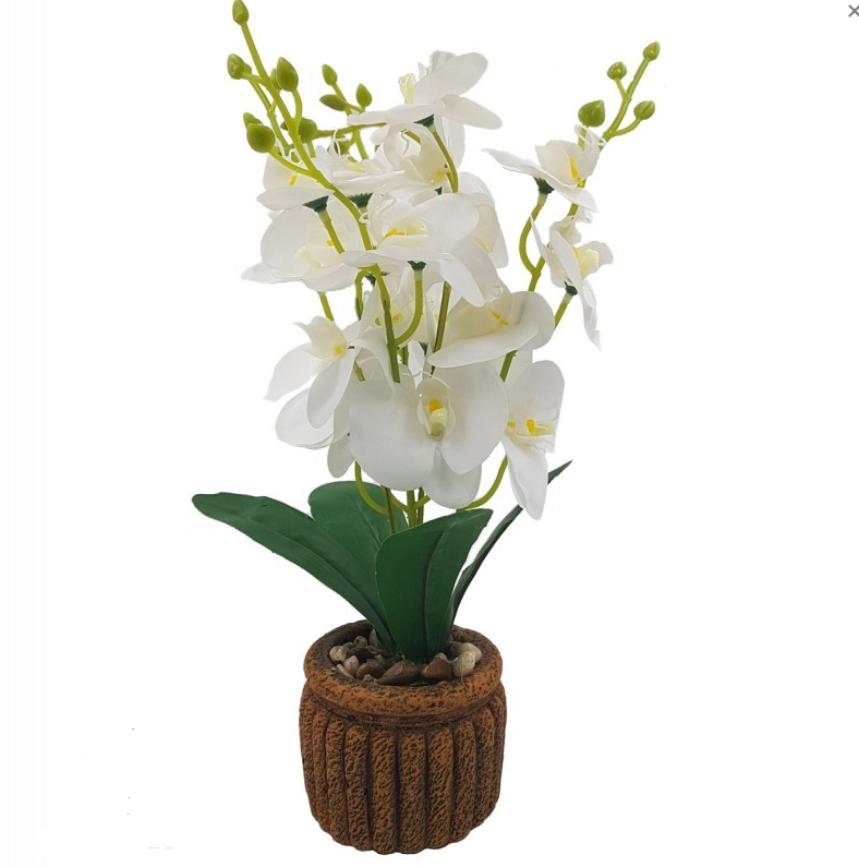 Декоративные цветы Лилии в горшке, украшение для дома, офиса 37 см - фото 1 - id-p225502014