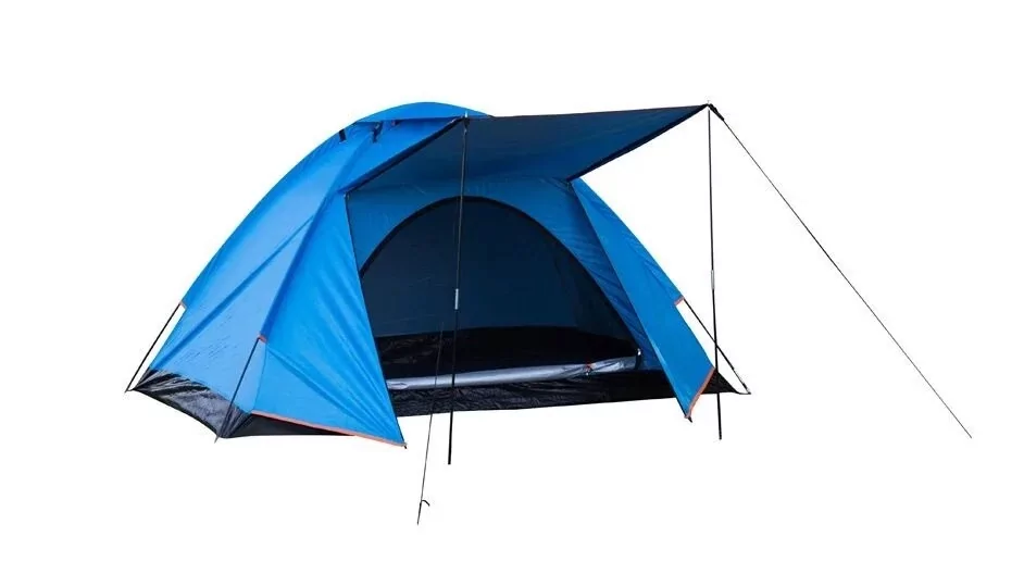 Туристическая палатка с тамбуром "Утро" 2-3-местная с антимоскитными сетками - фото 1 - id-p225502027