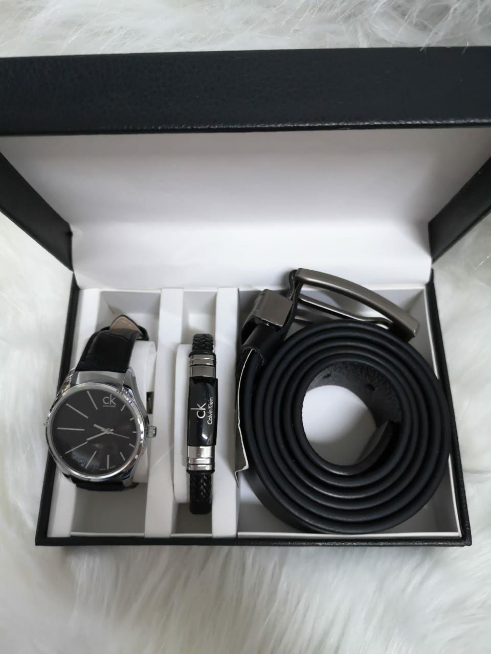 Мужской подарочный набор часы, браслет и ремень - фото 5 - id-p225499260