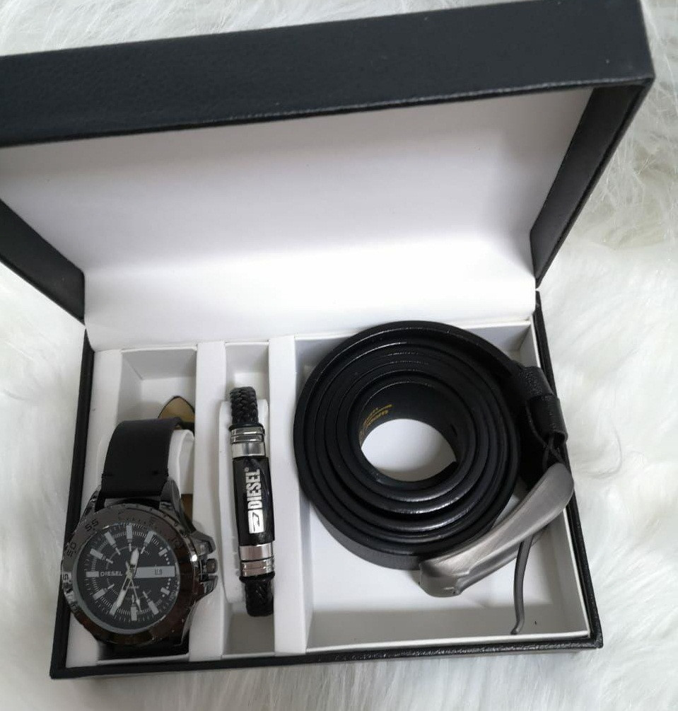 Мужской подарочный набор часы, браслет и ремень - фото 7 - id-p225499260