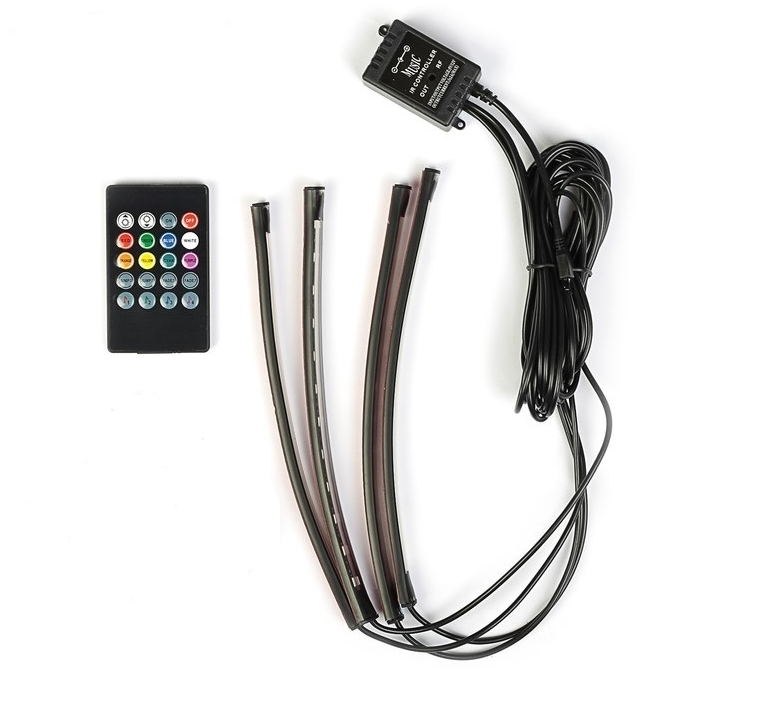 Универсальная светодиодная RGB led подсветка салона с контроллером и датчиком музыки для автомобиля Automobile - фото 9 - id-p225503858