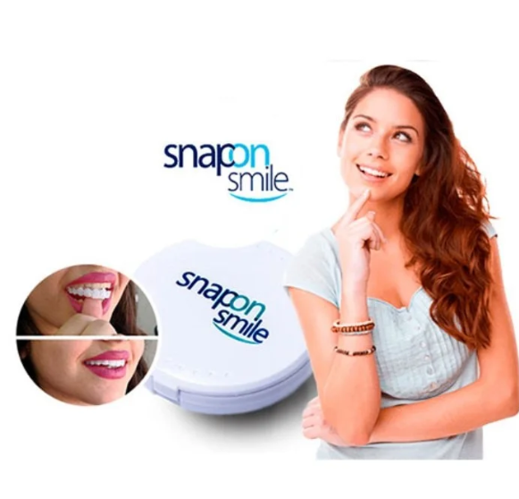 Накладные виниры для зубов Snap-On Smile 2 штуки верх и низ - фото 1 - id-p225504794