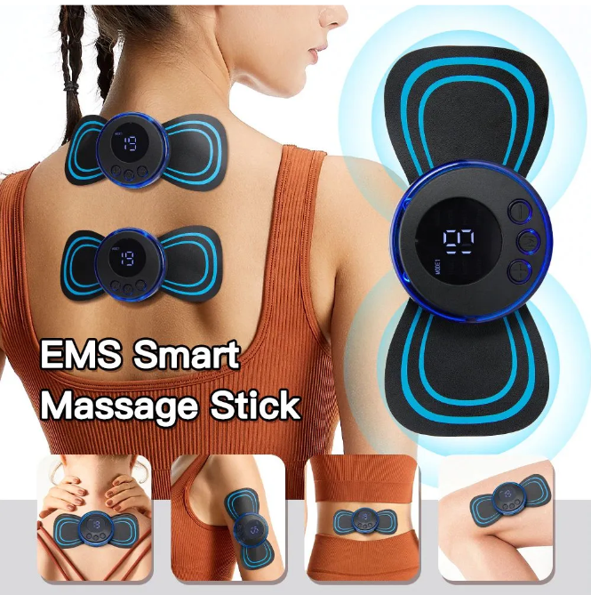 Массажер миостимулятор - лимфодренажный электрический для тела Mini Massager EMS (8 видов массажа, 19 уровней - фото 9 - id-p225504804