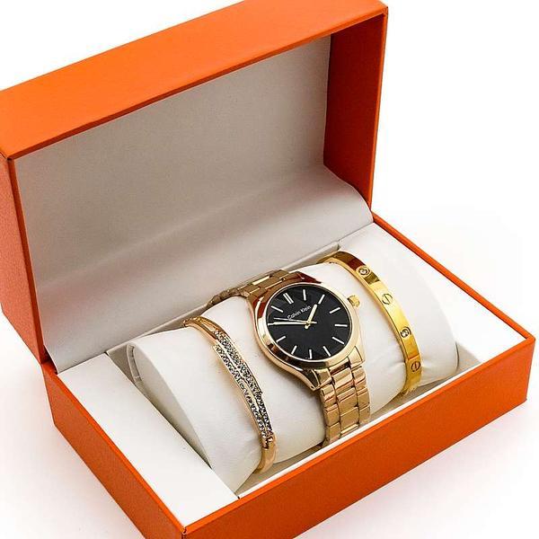 Подарочный набор женский 3в1 CALVIN KLEIN (часы,2 браслета ) - фото 1 - id-p225505788
