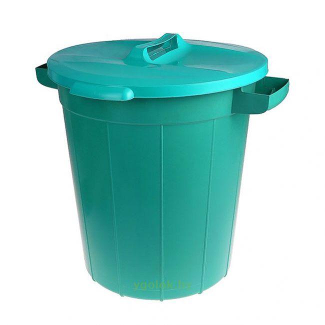 Бак для мусора 90 л пластиковый - фото 1 - id-p225502122