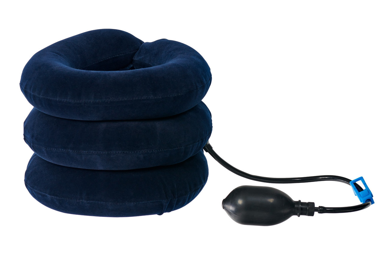 Воротник массажный надувной для шеи фиолетовый - фото 3 - id-p225501205