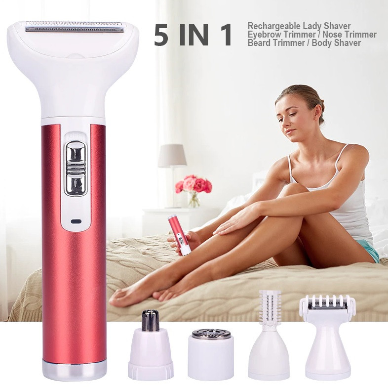 Триммер, эпилятор, бритва, уход 5 в 1 Portable Mini Shaver XD-3011 - фото 2 - id-p225502129