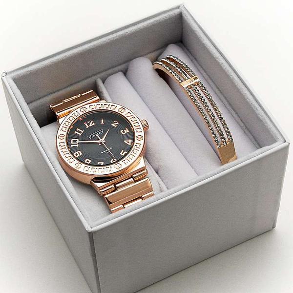 Подарочный набор для женщин часы + браслет крафтовой коробочке CARTIER - фото 3 - id-p225505821