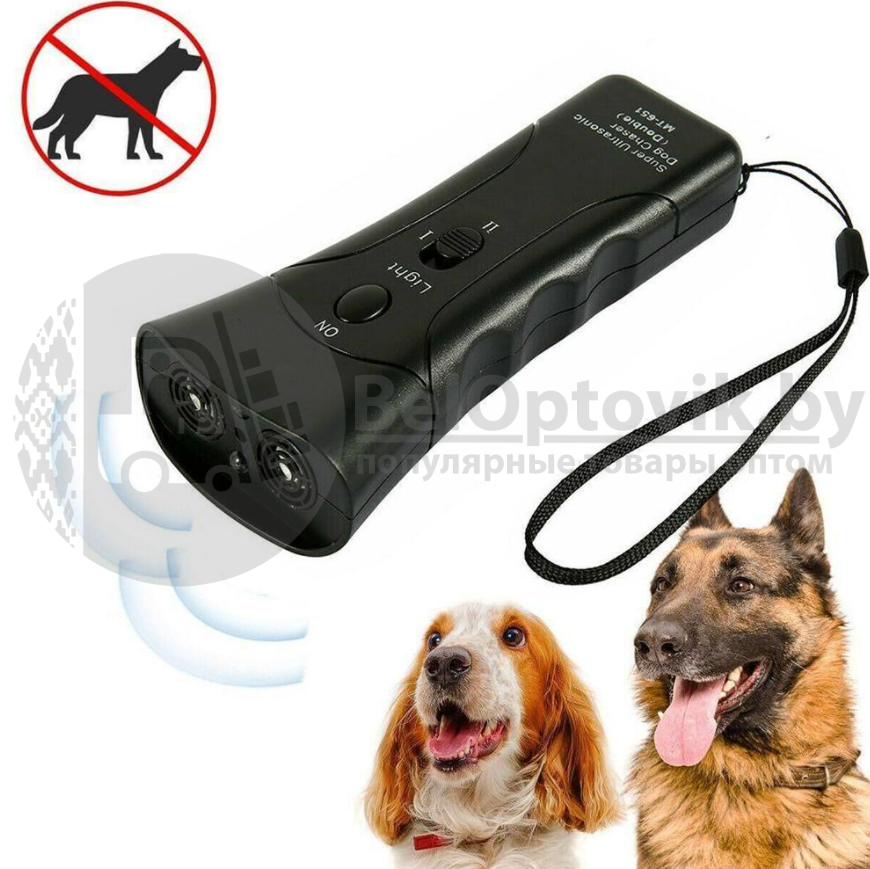 Ультразвуковой отпугиватель собак Ultrasonic Dog(кликер для отпугивания собак и их дрессировки) - фото 2 - id-p225501237