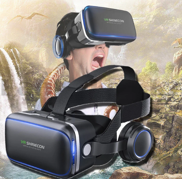 Очки виртуальной реальности 3 D VR Shinecon 6.0 с наушниками - фото 1 - id-p225502157
