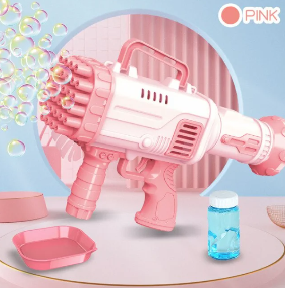 Детский пулемет для создания мыльных пузырей BAZOOKA BUBBLE MACHINE (36 отверстий) - фото 6 - id-p225502159