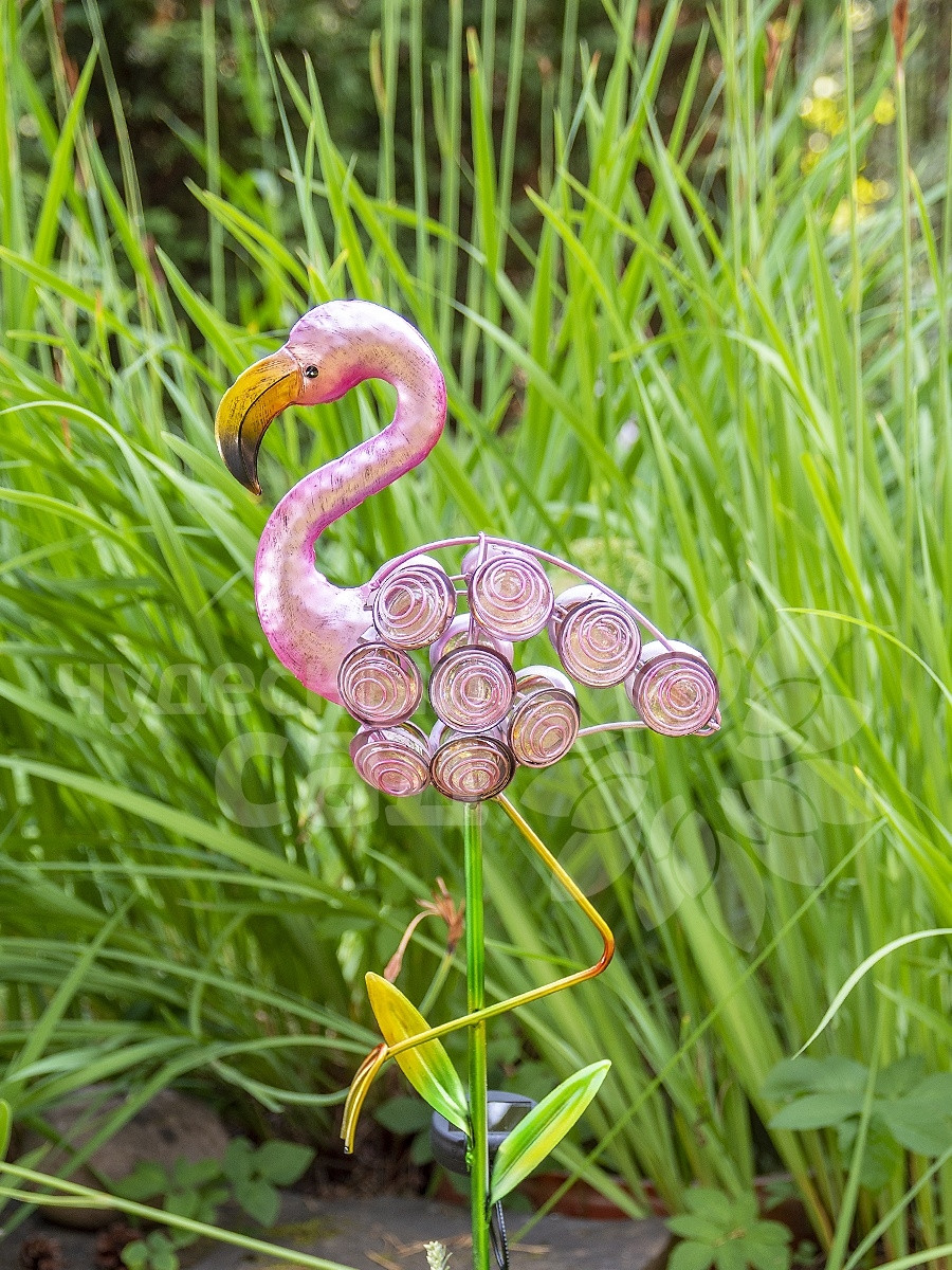 Фонарь садовый "Фламинго" светодиодный на солнечной батарее, металл - фото 5 - id-p225502174