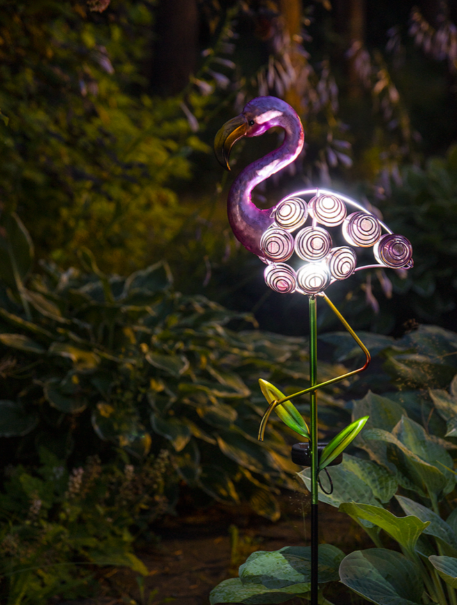 Фонарь садовый "Фламинго" светодиодный на солнечной батарее, металл - фото 10 - id-p225502174