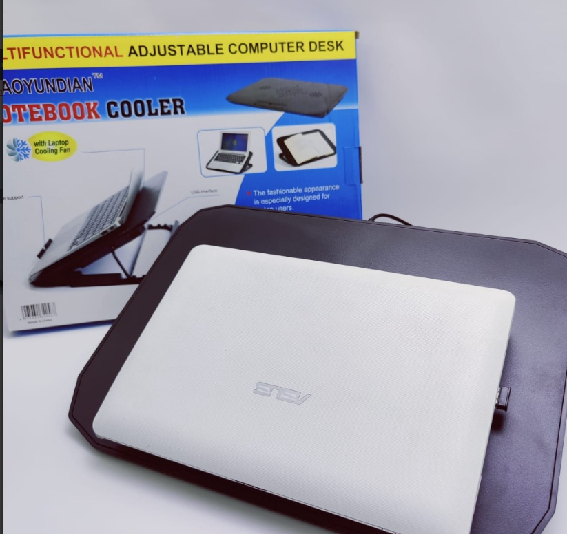 Подставка - столик для ноутбука / планшета с охлаждением (1 вентилятор) Shaoyundian Notebook Cooler, 36 х 26 с - фото 3 - id-p225503057