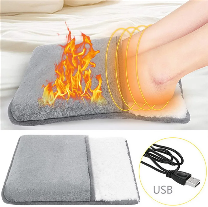 USB плюшевая электрогрелка для ног Ultra plush foot warmer 29 х 29 см - фото 9 - id-p225505862