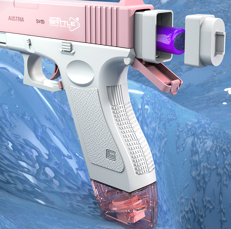 Водяной пистолет GLOCK WATER GUN (2 обоймы, USB аккумулятор) - фото 4 - id-p225504883