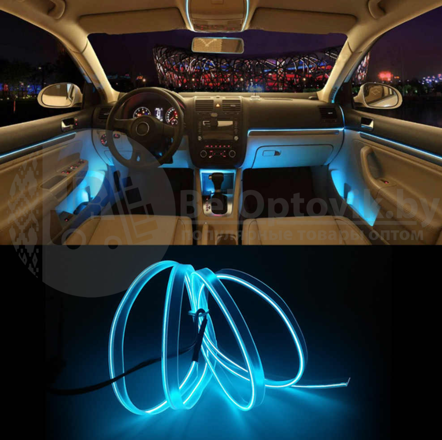 Неоновая светодиодная лента Neon Flexible Strip с контроллером / Гибкий неон 5 м. - фото 9 - id-p225501284