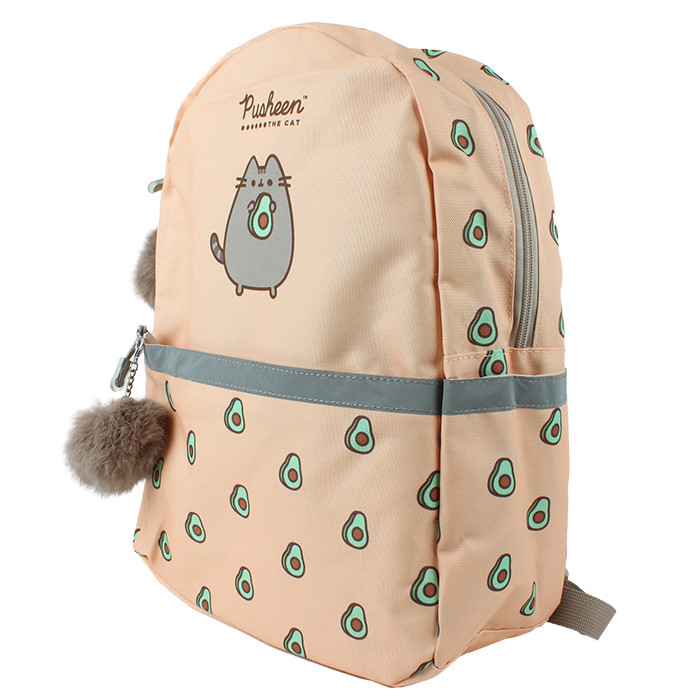 Рюкзак мягкий "Кот-авокадо" зеленый / розовый - фото 4 - id-p225504913