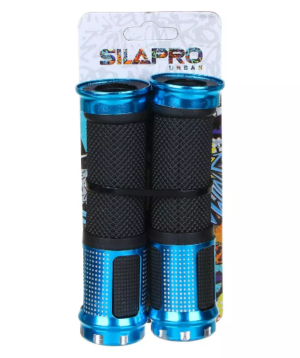 SILAPRO Грипсы велосипедные 2шт., 13см, алюминий, резина - фото 3 - id-p225502296