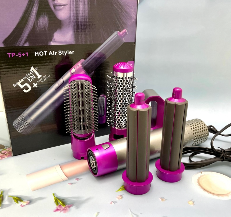 Стайлер для волос с пятью насадками 5в1 Hot Air Styler / Профессиональный фен - плойка / Набор 5в1 - фото 6 - id-p225505954