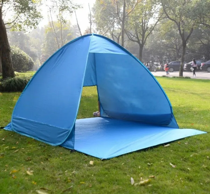 Палатка трехместная автоматическая XL 200 х 165 х 130 см. / тент самораскладывающийся для пляжа, для отдыха - фото 9 - id-p225504072