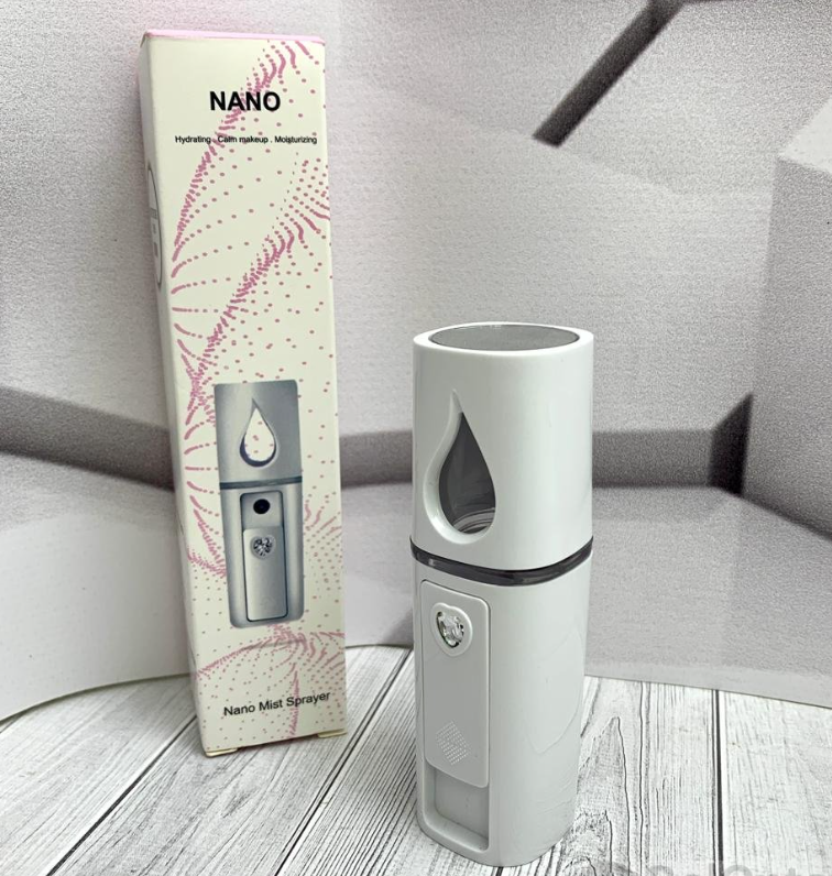 Портативный мини увлажнитель для лица Nano Mist Sprayer / карманный увлажнитель с зеркальцем, USB - фото 8 - id-p225504091