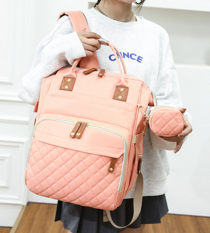 Многофункциональный рюкзак с термоотделом, USB и кошелечком Mommy's Urban для мамы и ребенка Морковный - фото 5 - id-p225505012