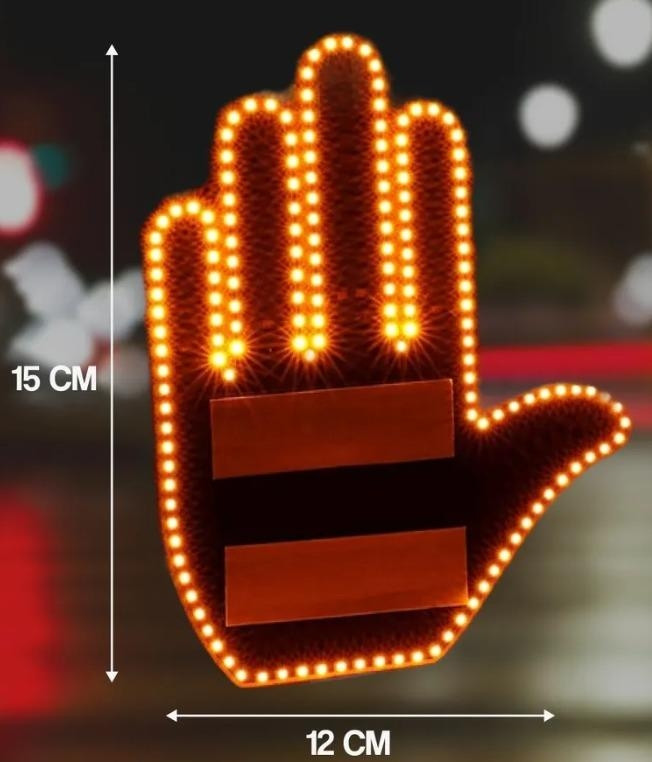 Светодиодная рука - панель в автомобиль с пультом управления Fun Gesture / Наклейка на заднее стекло авто - фото 6 - id-p225505982