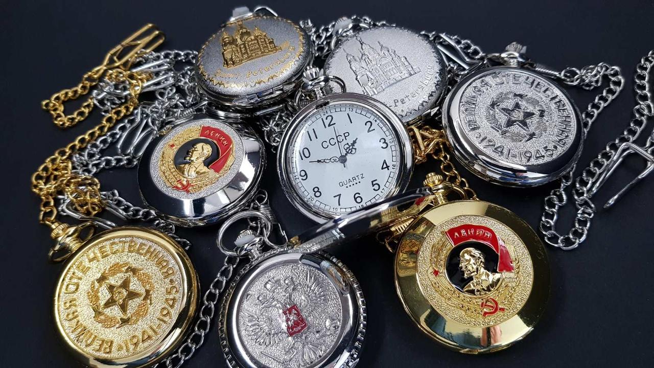 Карманные часы с цепочкой Saint-Petersburg Великая отечественная 1941-1945 - фото 5 - id-p225503227