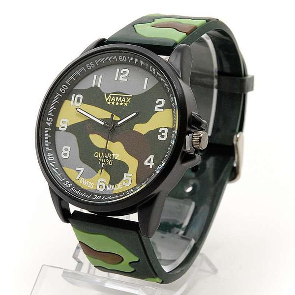 Мужские наручные часы 0121G силиконовый браслет. (4 расцветки милитари) - фото 2 - id-p225505089